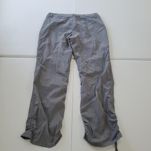 REI Pants Womens 6 Petite Gray Nylon Spandex Hiking Outdoor Drawcord Hem Stretch - Picture 2 of 9